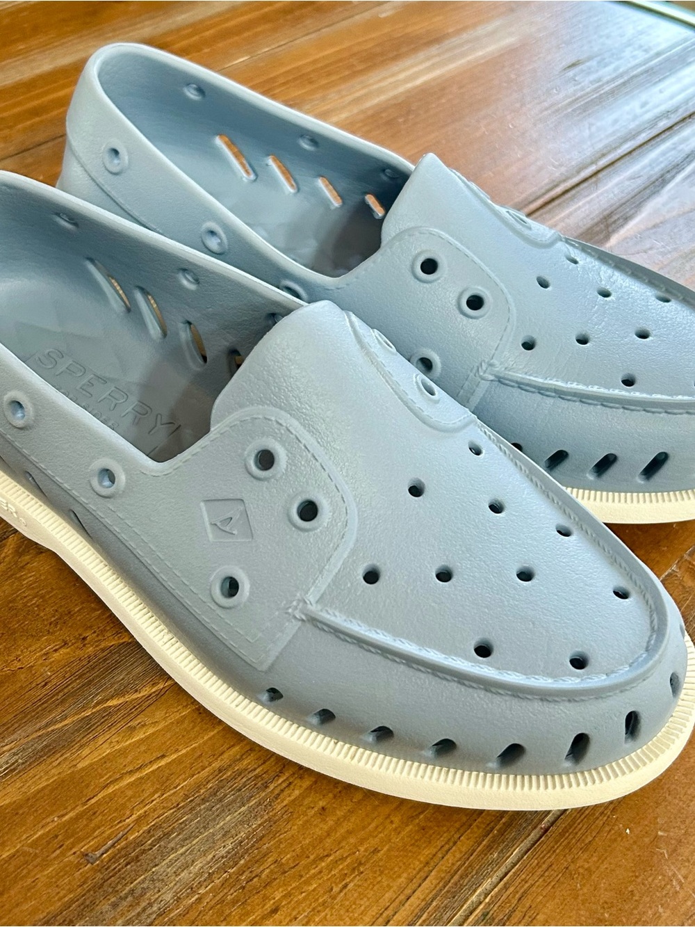 Sperry Sz 8 Woman’s Hand Washable Light Blue Float Boat Shoe